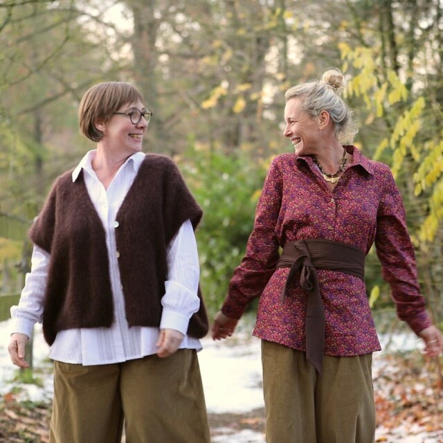 Quintessence - Chemise Caroline - Satin de coton Jardin Épicé