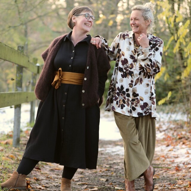 Quintessence - Chemise Caroline - Viscose Fleurs de Moka