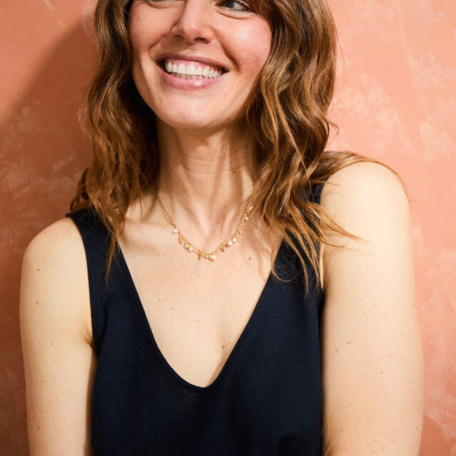 Lemahieu - Débardeur lin/coton - Marine - Femme