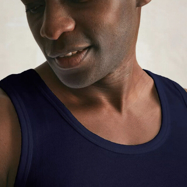 Lemahieu - Débardeur Marcel en Coton BIO - Bleu Minuit - Homme