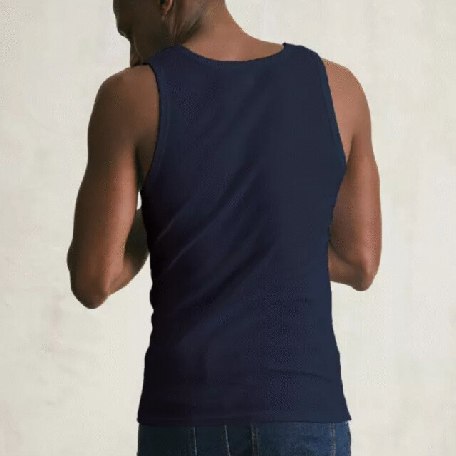 Lemahieu - Débardeur Marcel en Coton BIO - Bleu Minuit - Homme