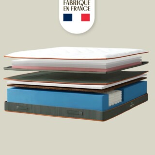 Matelas Français Moelleux avec Surmatelas Intégré Haut de Gamme