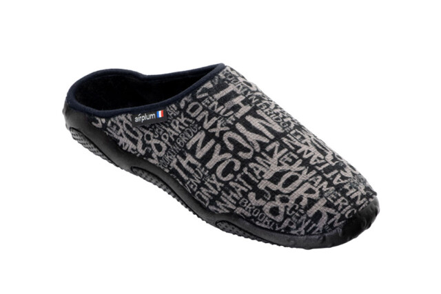 Mule Homme Downtown noir Airplum par la marque Airplum Airplum - Mule Homme Downtown noir Airplum