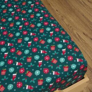 L’Atelier de Morphée - Drap housse Noël Vert