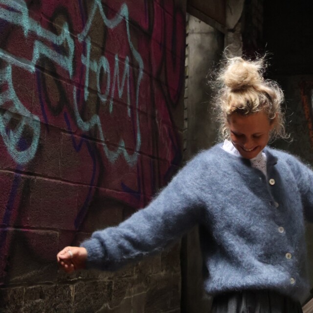 Quintessence - Gilet Appoline bleu jean