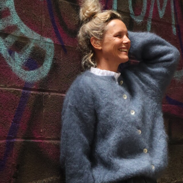 Quintessence - Gilet Appoline bleu jean