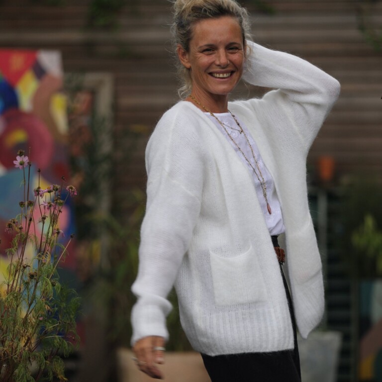 Quintessence - Gilet Augustine ivoire