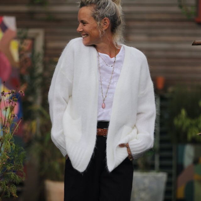 Quintessence - Gilet Augustine ivoire