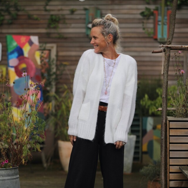 Quintessence - Gilet Augustine ivoire