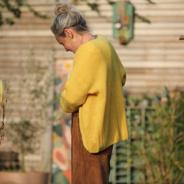 Quintessence - Gilet Augustine ocre