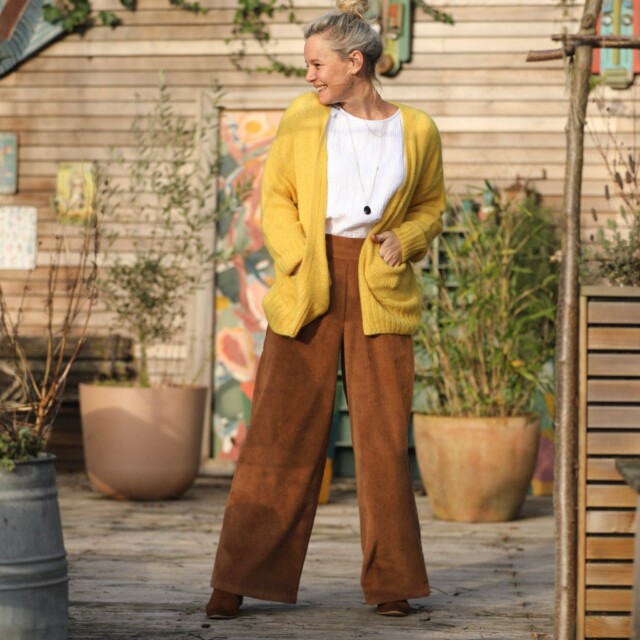 Quintessence - Gilet Augustine ocre