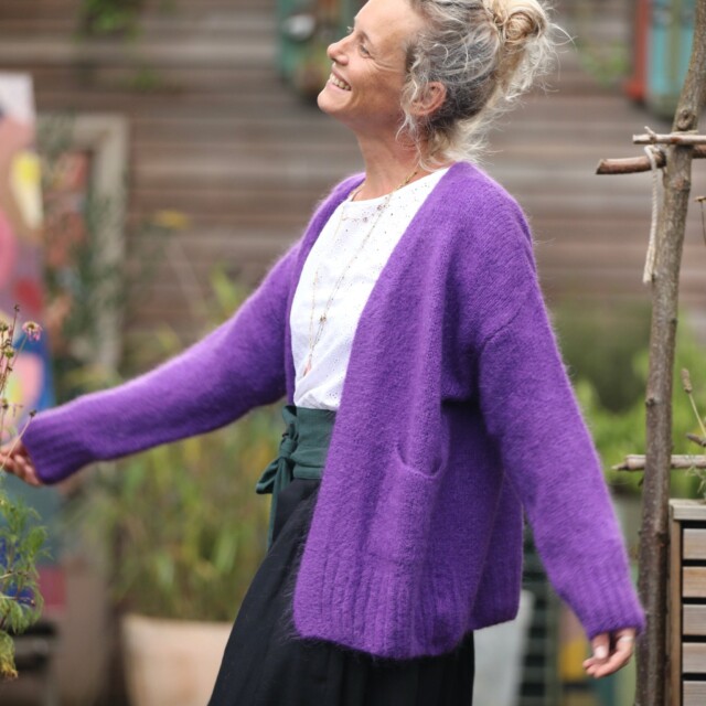 Quintessence - Gilet Augustine Violette