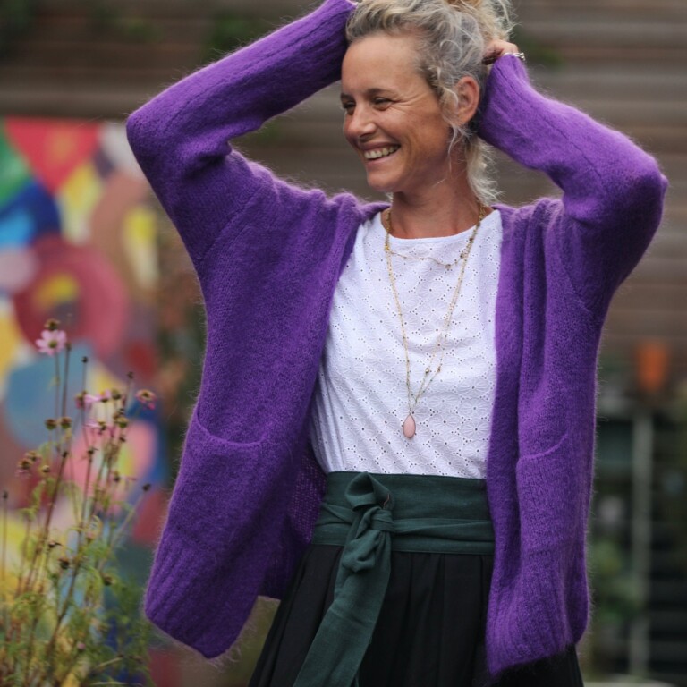 Quintessence - Gilet Augustine Violette