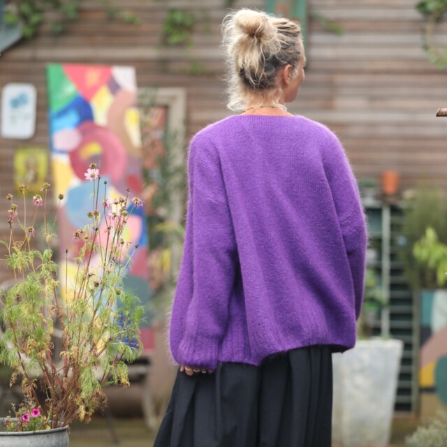 Quintessence - Gilet Augustine Violette