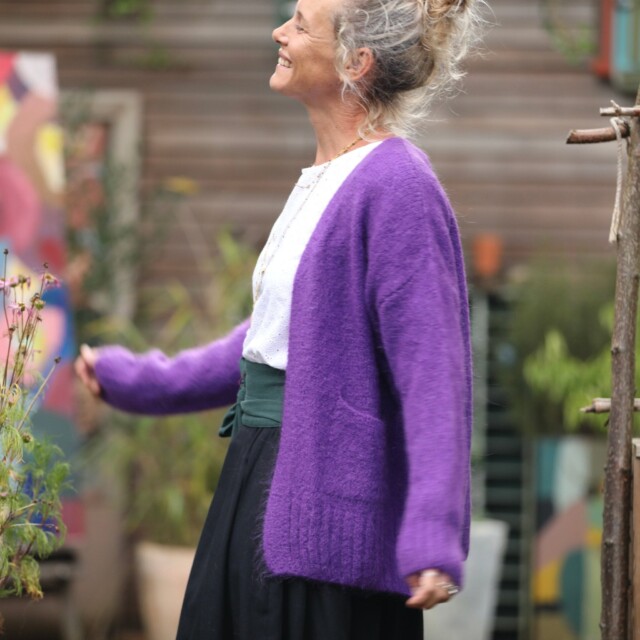 Quintessence - Gilet Augustine Violette