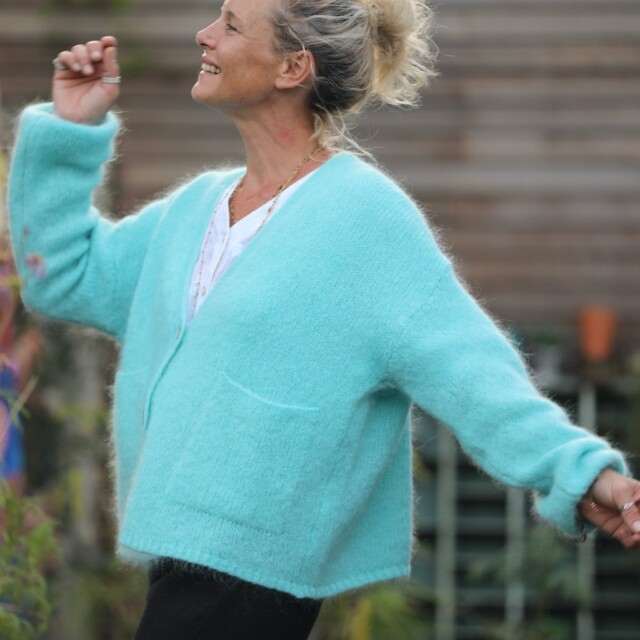 Quintessence - Gilet Eve Turquoise