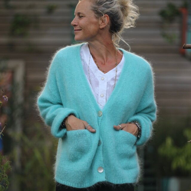 Quintessence - Gilet Eve Turquoise