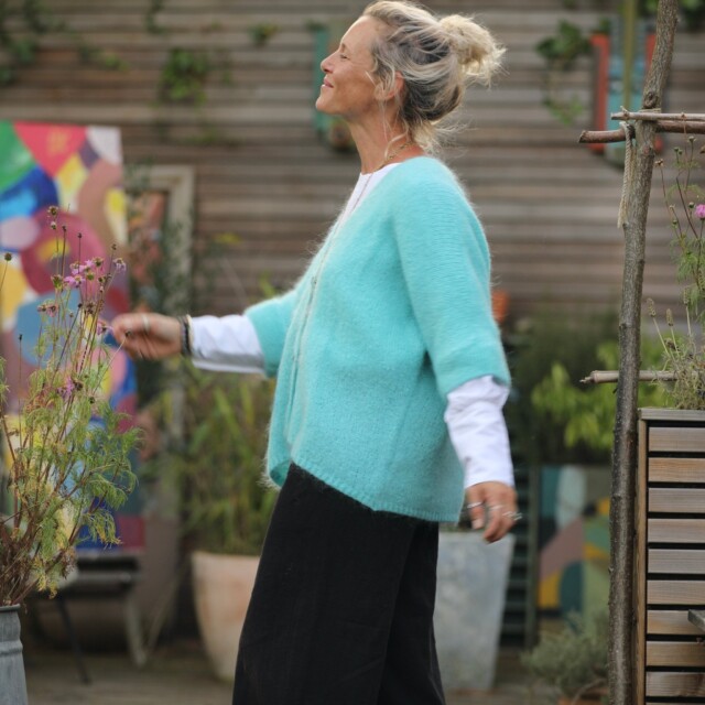 Quintessence - Gilet Hana Turquoise