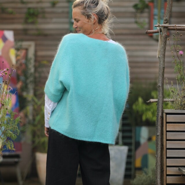 Quintessence - Gilet Hana Turquoise