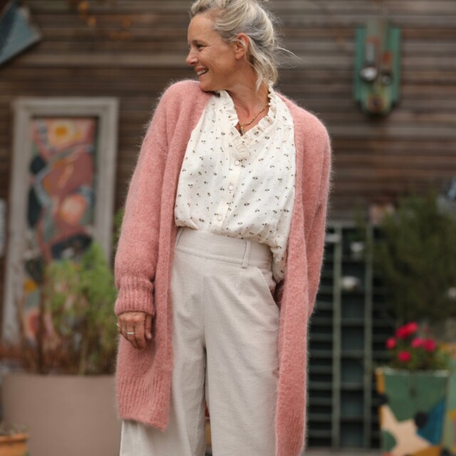 Quintessence - Gilet Naïs - Rose boisé