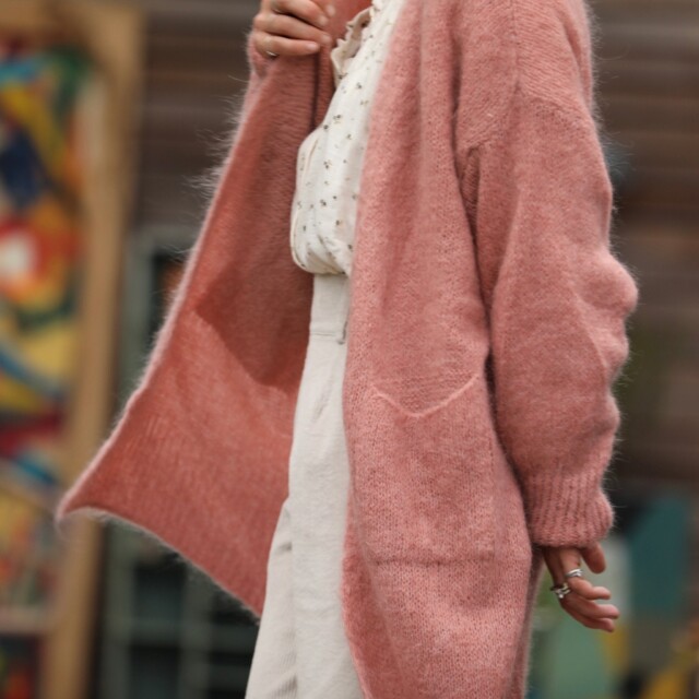 Quintessence - Gilet Naïs - Rose boisé