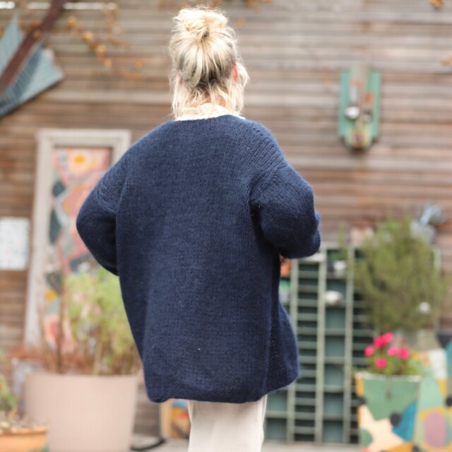 Quintessence - Gilet Prisca Bleu marine