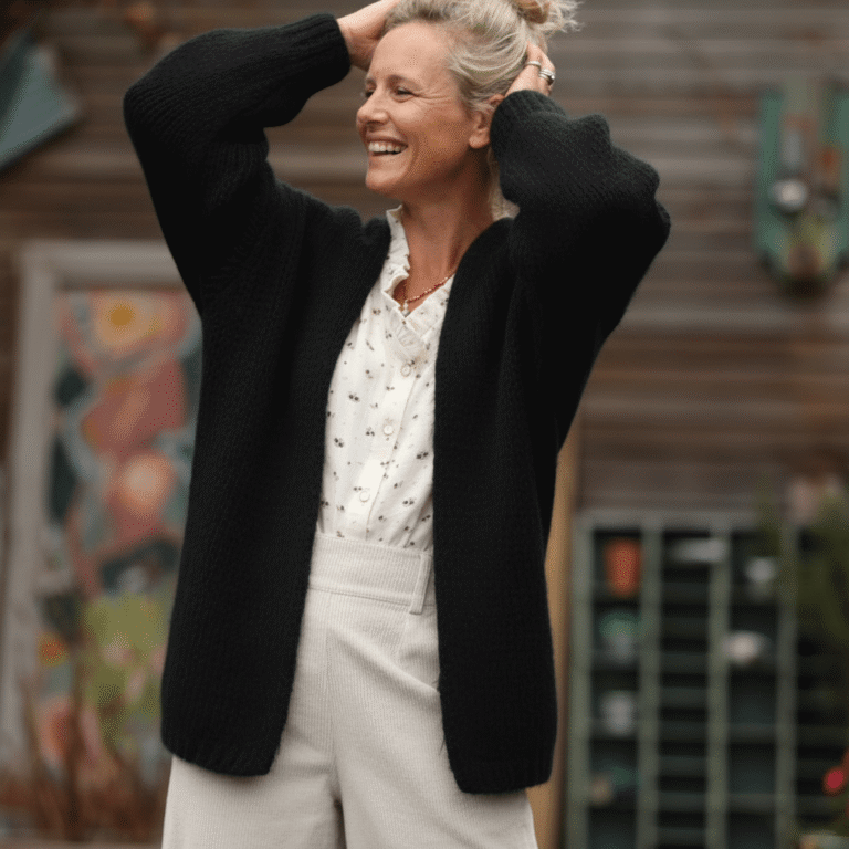 Quintessence - Gilet Prisca noir