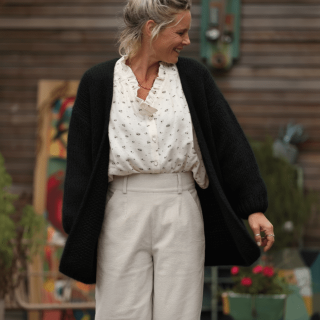 Quintessence - Gilet Prisca noir