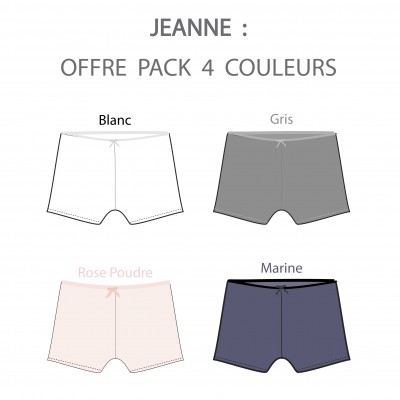 Matins d’avril - Shorty JEANNE – PACK 4 COLORIS