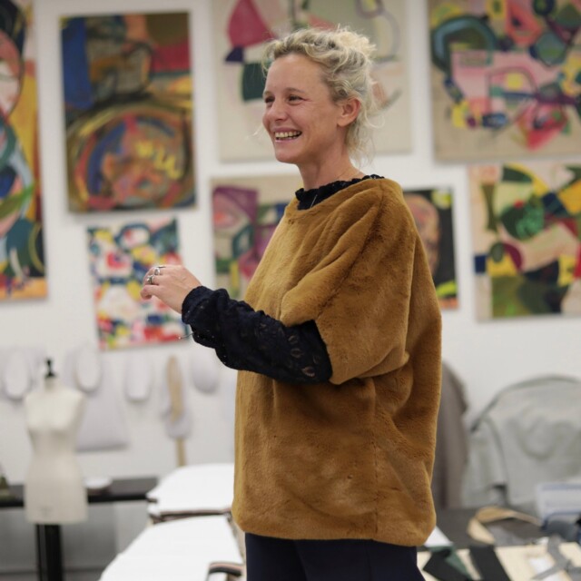 Quintessence - Le Poncho Douillet Pétronille - Fourrure camel