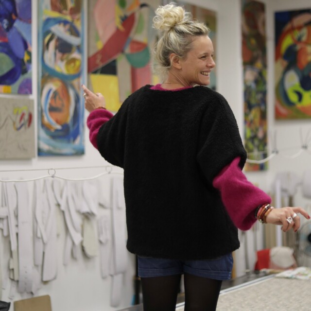 Quintessence - Le Poncho Douillet Pétronille - Sherpa noir