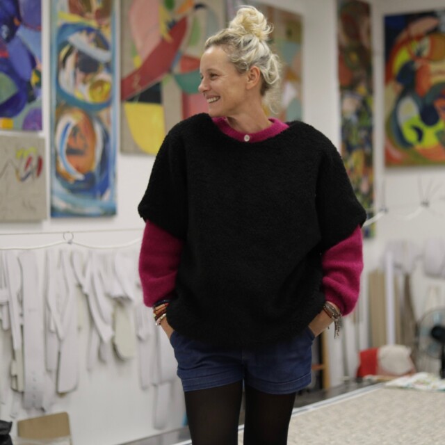 Quintessence - Le Poncho Douillet Pétronille - Sherpa noir