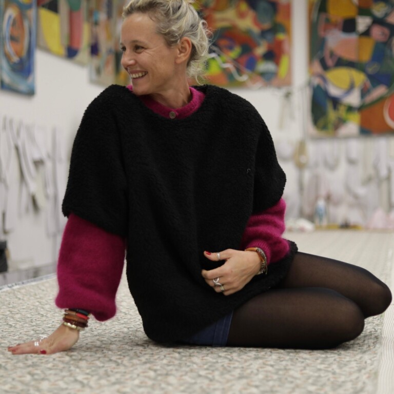 Quintessence - Le Poncho Douillet Pétronille - Sherpa noir