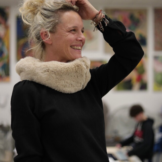 Quintessence - Le snood Douillet Nilo - Fourrure ficelle - hauteur 14cm