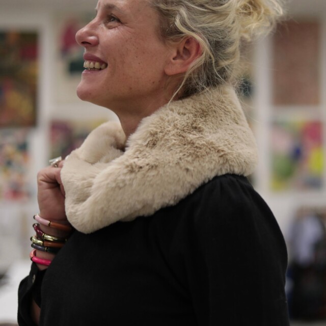 Quintessence - Le snood Douillet Nilo – Fourrure ficelle – hauteur 14cm