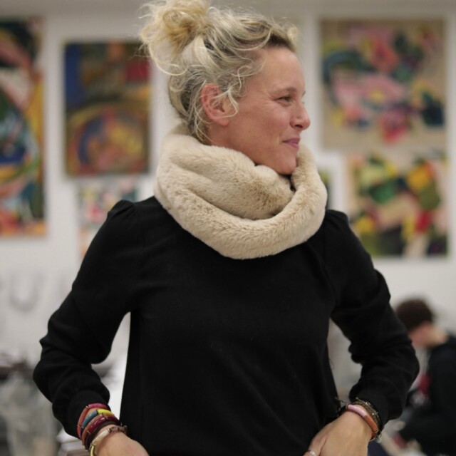 Quintessence - Le snood Douillet Nilo - Fourrure ficelle - hauteur 20cm