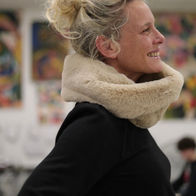 Quintessence - Le snood Douillet Nilo - Fourrure ficelle - hauteur 20cm