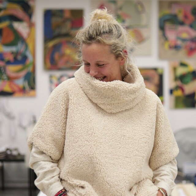 Quintessence - Le snood Douillet Nilo - Sherpa crème - hauteur 20cm