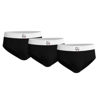 PALÂBA - Slips noir – Lot de 3