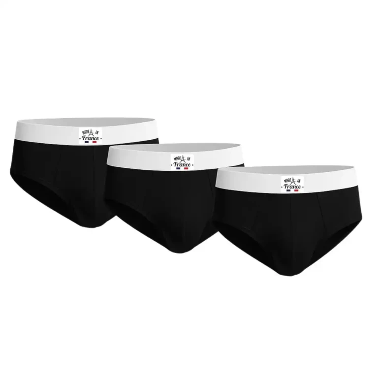 PALÂBA - Slips noir - Lot de 3