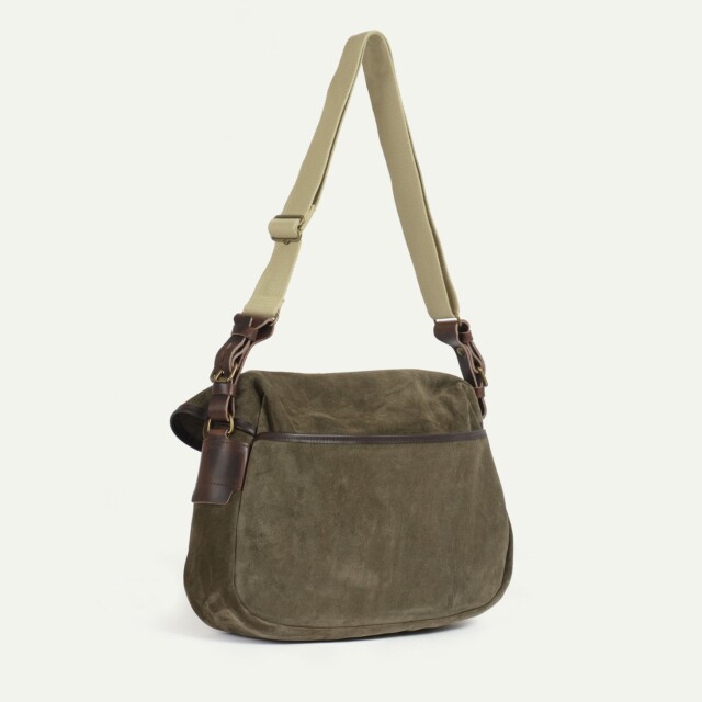 Bleu De Chauffe - Musette du Pêcheur M  / Cuir Velours - Musk