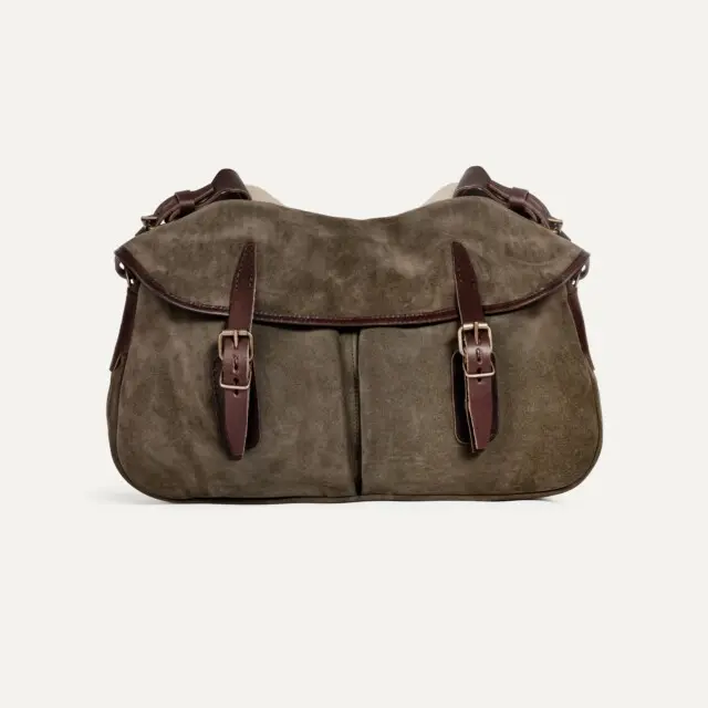 Bleu de Chauffe - Musette du Pêcheur S / Cuir Velours – Musk