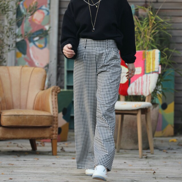 Quintessence - Pantalon Tom - Flanelle de coton vichy