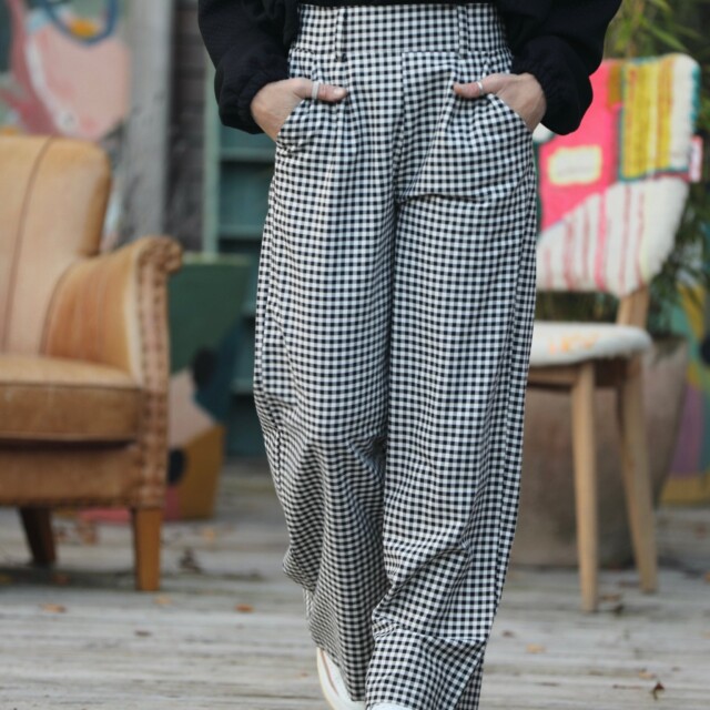 Quintessence - Pantalon Tom - Flanelle de coton vichy