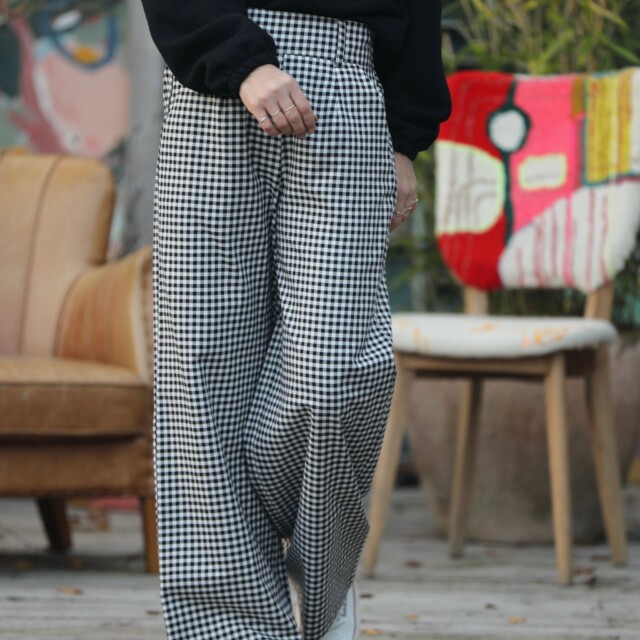 Quintessence - Pantalon Tom - Flanelle de coton vichy