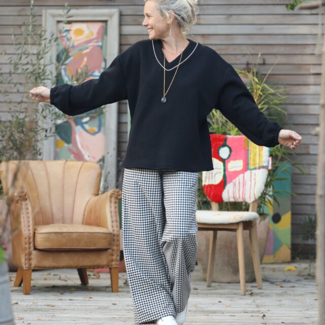 Quintessence - Pantalon Tom - Flanelle de coton vichy