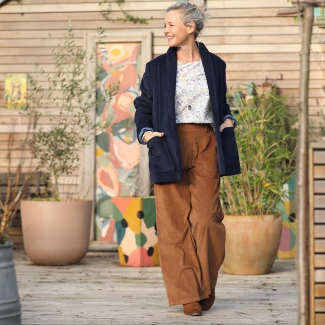 Quintessence - Pantalon Tom - velours côtelé camel