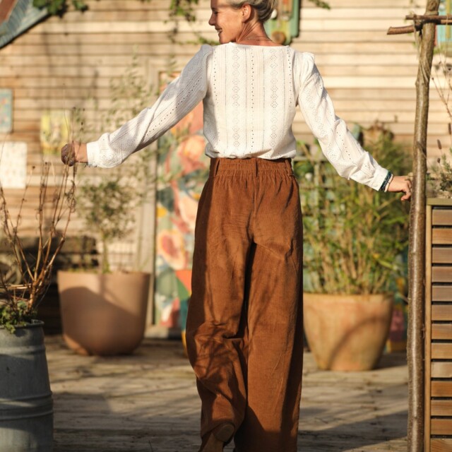 Quintessence - Pantalon Tom - velours côtelé camel