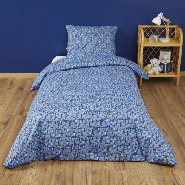 Atelier Morphée - Parure de lit Arcade Bleue
