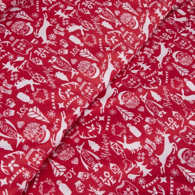 Atelier Morphée - Parure de lit Noël Rouge